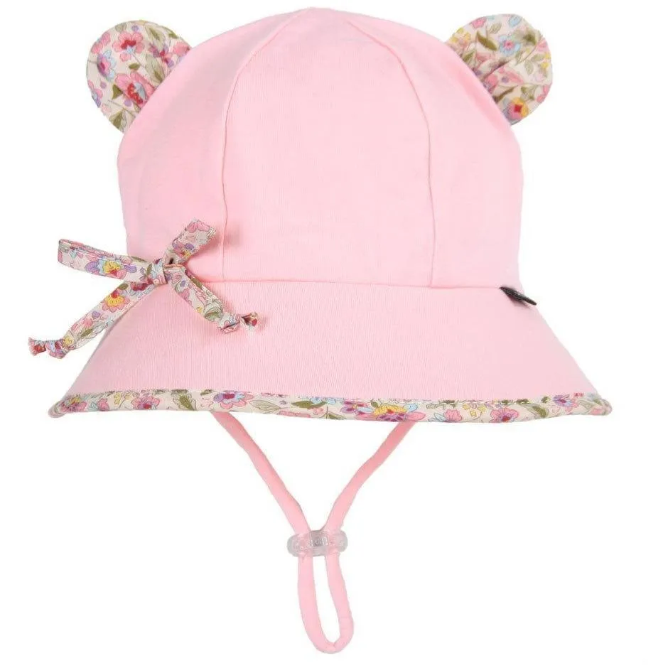Bedhead Paisley Trimmed Baby Bucket Hat with Strap