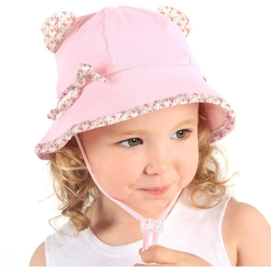 Bedhead Paisley Trimmed Baby Bucket Hat with Strap