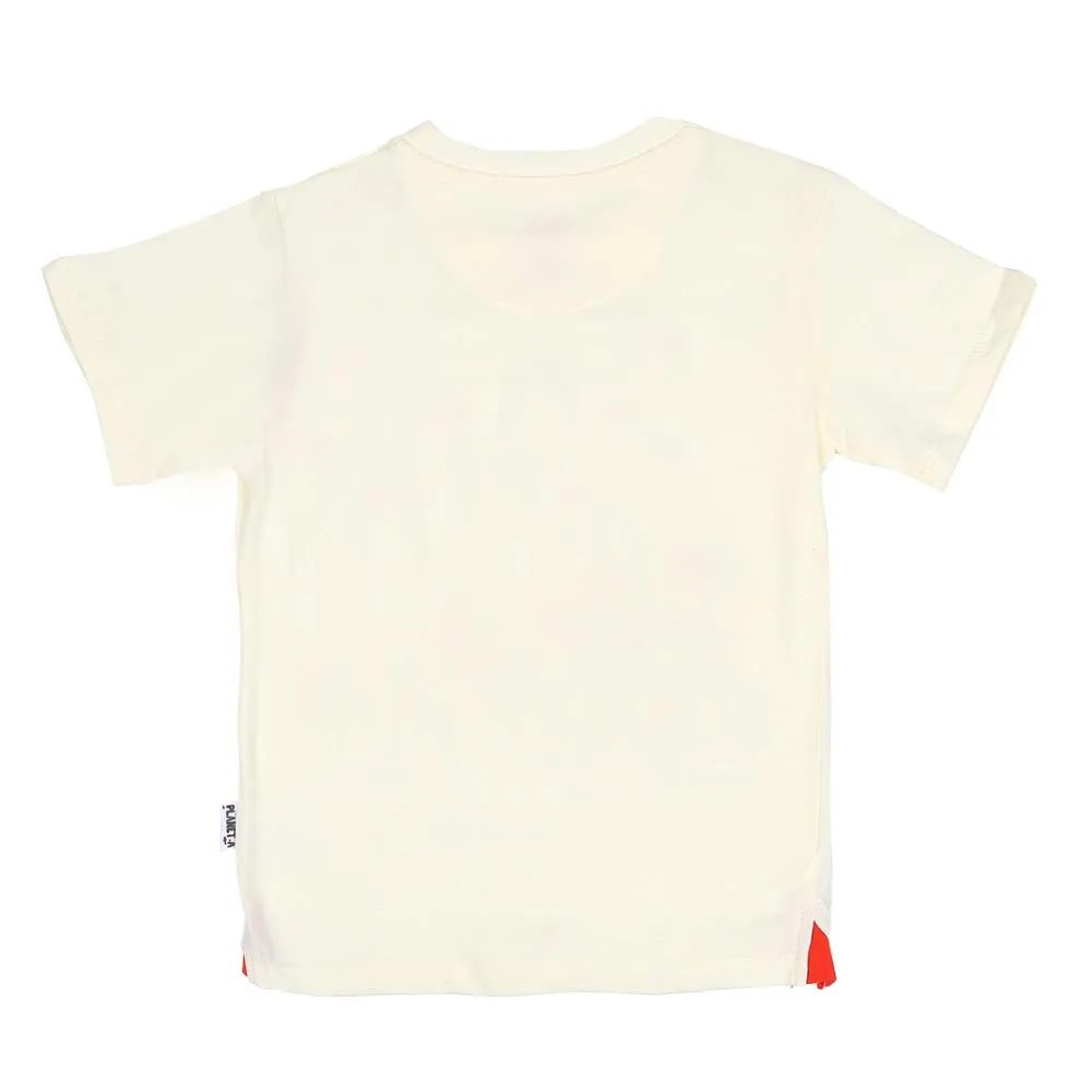 Boys T-shirt Live Free - Lemon